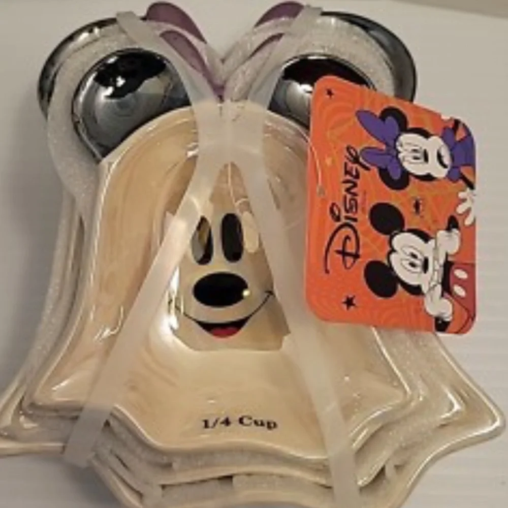 Disney Mickey Mouse iridescent Measuring Cups - Black, White, Silver, Purple